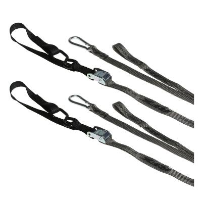 Sangle de transport RFX s d'arrimage série 1.0 Race (Gris/Noir) avec boucle supplémentaire clip mousqueton