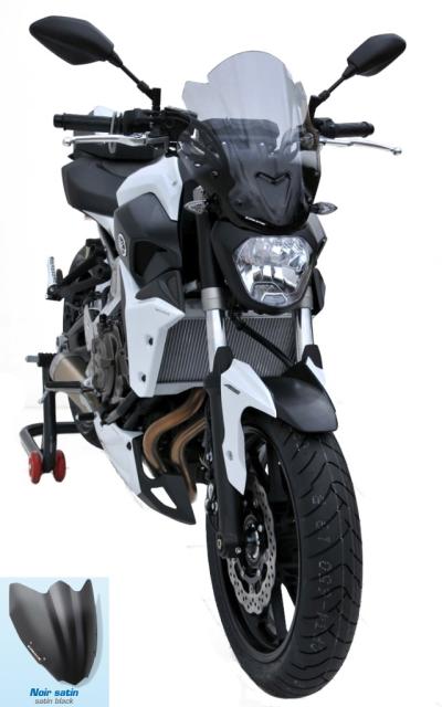 Saute vent 39cm noir satin Ermax MT-07 (2014-2015)