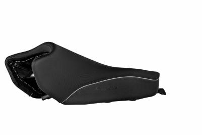 Selle confort Touratech Line grey Fresh Touch chauff&eacute;e - Haute