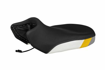 Selle confort Touratech Yellow grey Fresh Touch chauff&eacute;e - Standard