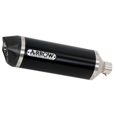 Silencieux Arrow Alu Dark Race-tech embout carbone version courte