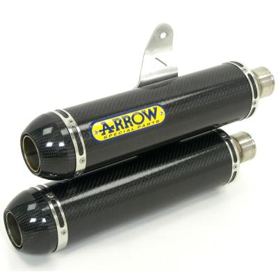 Silencieux Arrow Carbone Round-sil embout acier