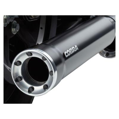 Silencieux Cobra SLIP-ON WITH RACE PRO TIPS BLACK
