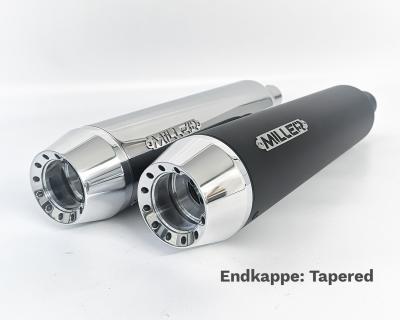 Silencieux Miller Exhaust Noir Embout Conique Poli