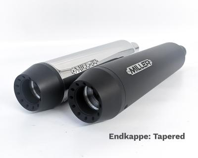 Silencieux Miller Exhaust Noir Embout Conique