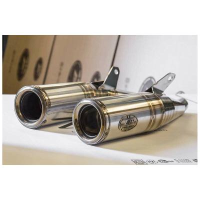 Silencieux Zard Double snake coniques inox - embout inox titane
