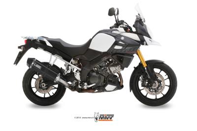 Silencieux homologué MIVV Speed Edge inox noir DL1000 V-Strom (14-17)