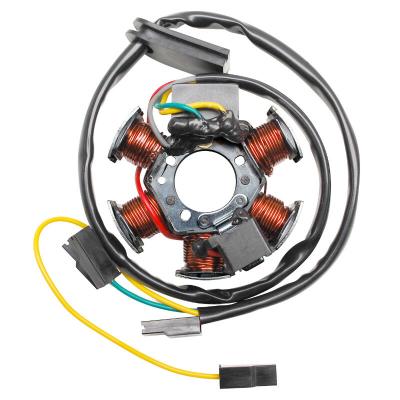 Stator d'allumage P2R STATOR ALLUMAGE 50 A BOITE ADAPTABLE MINARELLI 50 AM6 (DUCATI 60W) (6 POLES SANS PLATINE) -P2R-