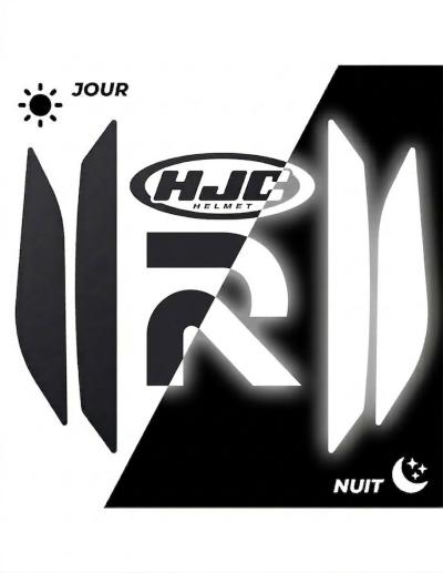 Sticker HJC Rpha | Autocollant R&eacute;tro-r&eacute;fl&eacute;chissant