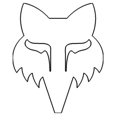 Stickers Fox HEAD 2.5" - DIE CUT VINYL