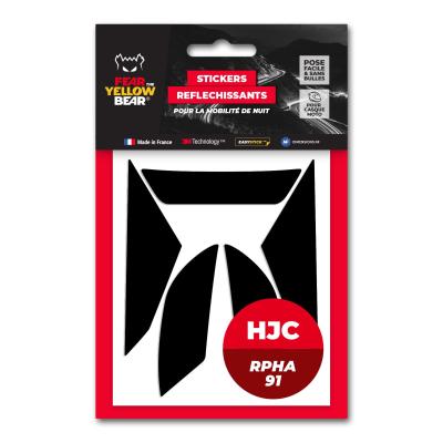 Stickers Réfléchissants Fear The Yellow Bear REPLICA HJC RPHA 91