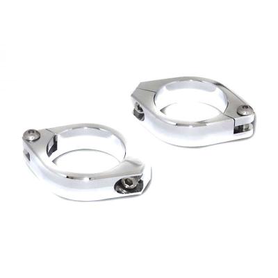 Support Clignotant Brazoline aluminium chrome diamètre 50 à 54 mm