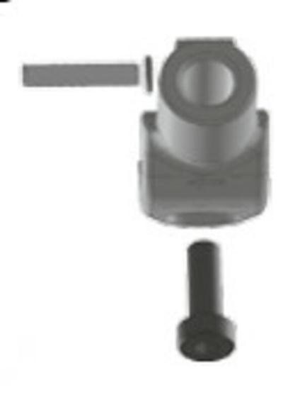 Support R&eacute;troviseur Magura noir ma&icirc;tre - cylindre type HC1
