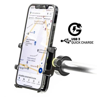 Support Smartphone Alu Chargeur USB High Power BLH