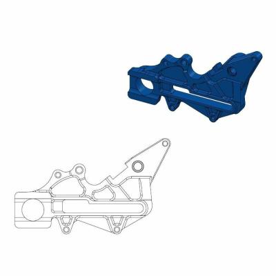 Support disque de frein Moto Master arri&egrave;re Offroad MM 220 HVA bleu