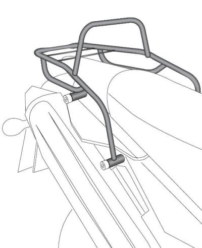 Support top case Hepco & Becker tubulaire - noir