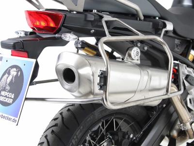 Support valises Hepco & Becker Cutout - argent/Acier inoxydable