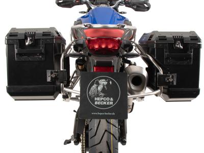 Support valises Hepco & Becker Cutout - noir/Acier inoxydable
