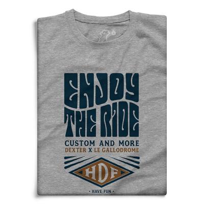 T-Shirt manches courtes Le Gallodrome ENJOY THE RIDE CUSTOM AND MORE