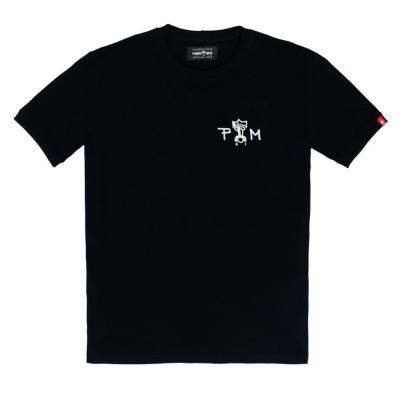 T-Shirt manches courtes Pando Moto MIKE RED SKULL