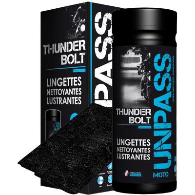 THUNDERBOLT - BOITE DE 35 LINGETTES + MICROFIBRE EN &Eacute;TUI UNPASS