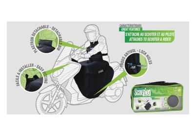 Tablier scooter universel noir Oxford
