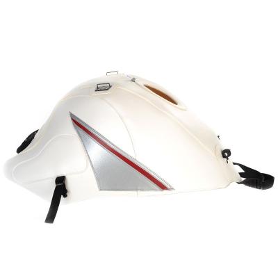 Tapis de r&eacute;servoir Bagster Blanc/D&eacute;co Argent et Rouge fonc&eacute;