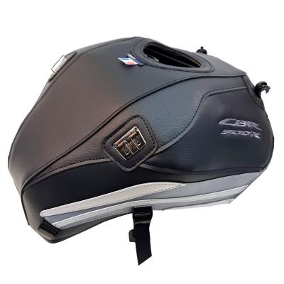 Tapis de r&eacute;servoir Bagster Noir Mat Grain&eacute;/D&eacute;co Acier/Argent/Gris Clair