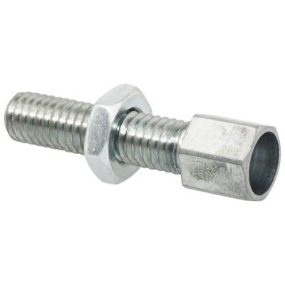 Tendeur de c&acirc;ble ALGI VIS CREUSE DIAM M6 - LONG 24mm - ALESAGE 6,8mm - PERCAGE 3 ACIER BLISTE 25