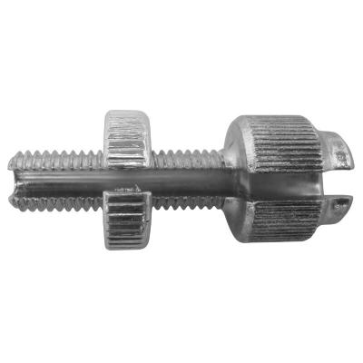 Tendeur de c&acirc;ble P2R VIS CREUSE DIAM M7 - LONG 25mm INT GAINE 7mm FENDUE EN ACIER ZINGUE