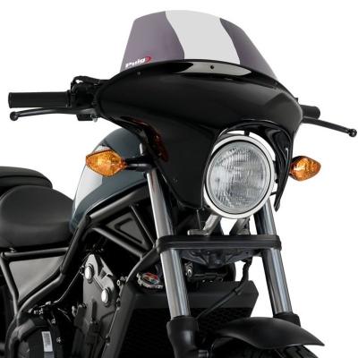 Tête de fourche Puig BATWING SML touring (noir brillant)