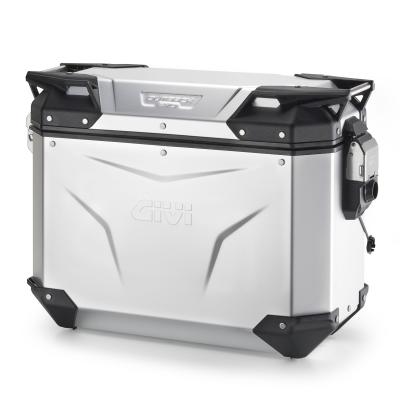 Valise Givi TREKKER OUTBACK EVO SMART 37 LITRES (COTE GAUCHE) SANS BARILLET - Anodisé