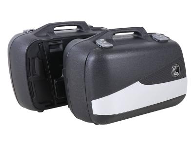 Valise Hepco & Becker Junior Flash argent 30 (la paire) - noir