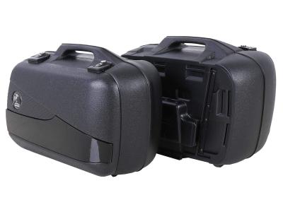 Valise Hepco & Becker Junior Flash noir Enduro (40 L gauche / 30 L droite) - noir