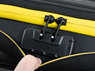 Valise Hepco & Becker Royster Neo pour support C-Bow - noir - jaune