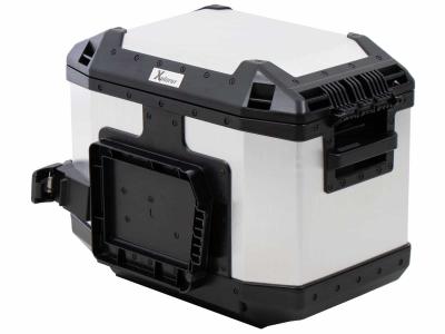 Valise Hepco & Becker Xplorer 40 gauche pour support cutout - argent