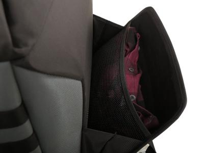 Valise Hepco & Becker Xtravel Basic droite avec plaque d'adaptation support tubulaire - noir