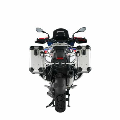 Valise Touratech Kit complet ZEGA Evo 31/31 - Support noir inclus - Anodis&eacute; gris