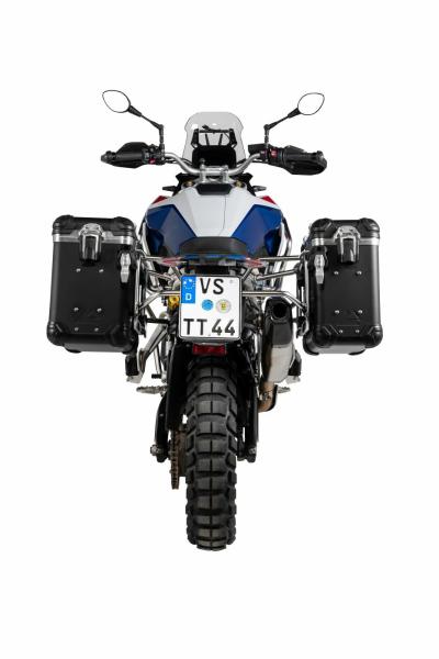 Valise Touratech Kit complet ZEGA Evo 31/38 - Support noir inclus - Anodis&eacute; noir