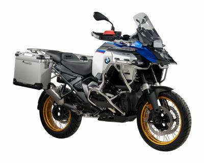 Valise Touratech Kit complet ZEGA Pro 31/31 - Support gris inclus - Anodis&eacute; gris