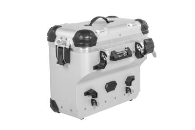 Valise Touratech ZEGA Evo X Avec d&eacute;port 38L - Anodis&eacute; gris