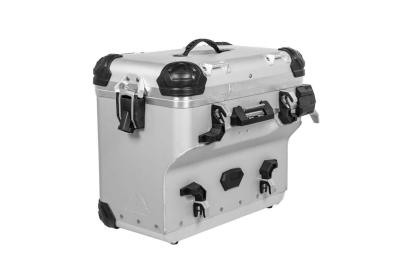 Valise Touratech ZEGA Evo X Avec d&eacute;port 45L - Anodis&eacute; gris