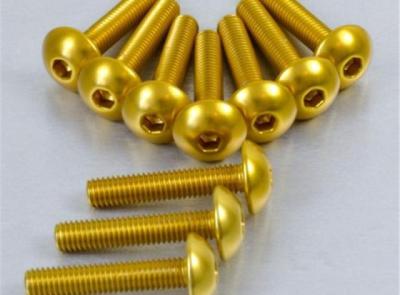 Vis car&eacute;nage t&ecirc;te bomb&eacute;e M5x0,8x25mm Pro-Bolt alu x10