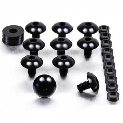 Vis car&eacute;nage t&ecirc;te bomb&eacute;e M6x1,0x10mm Pro-Bolt alu x10