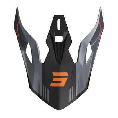Visière TT Shot PULSE LINES BLACK ORANGE MATT