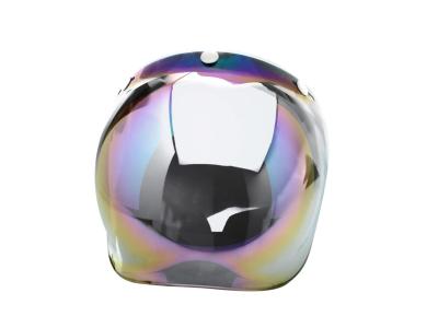 Visi&egrave;re universelle V Parts Bubble irridium rainbow avec flip-up